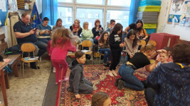 malování ukrajinských dětí